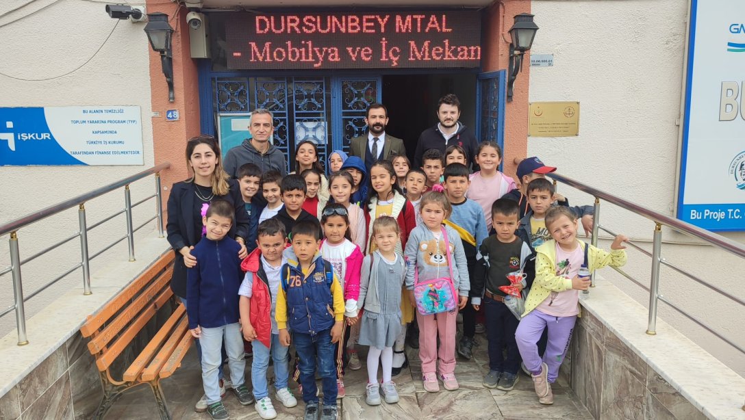 Mıcırlar İlkokulu Kardeş Okulu Dursunbey Mesleki ve Teknik Anadolu Lisesi'ni Ziyaret etti.